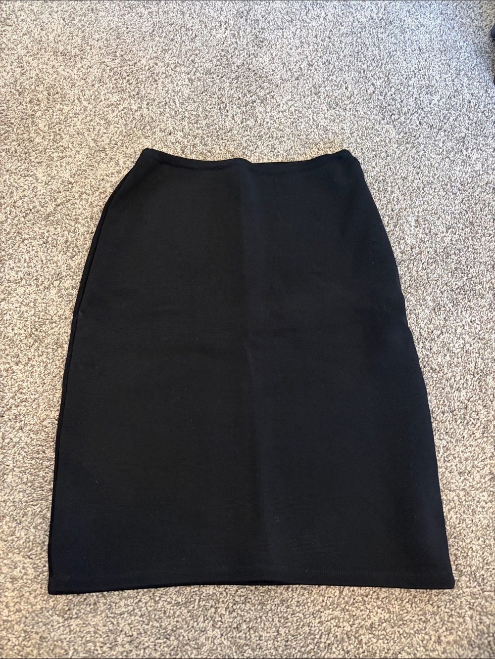 Babaton Black Tailored Pencil Skirt